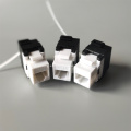 CAT6A Conector trapezoidal sin herramientas IDC dual de 180 grados